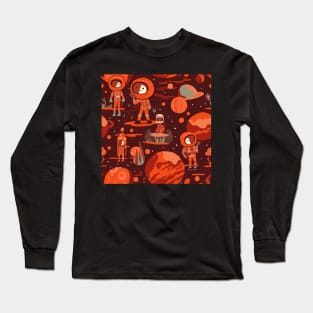 Mars Pattern Long Sleeve T-Shirt